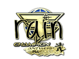 Sticker | rain (Gold, Champion) | Antwerp 2022 (Sticker | rain (Gold, Champion) | Antwerp 2022)