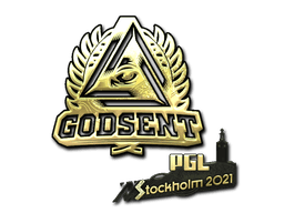Sticker | GODSENT (Gold) | Stockholm 2021 (Sticker | GODSENT (Gold) | Stockholm 2021)