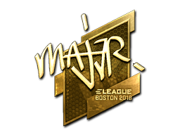 Sticker | MAJ3R (Gold) | Boston 2018 (Sticker | MAJ3R (Gold) | Boston 2018)