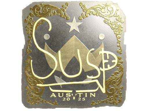 Sticker | susp (Gold) | Austin 2025 (Sticker | susp (Gold) | Austin 2025)