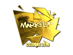 Sticker | markeloff (Gold) | Cologne 2016 (Sticker | markeloff (Gold) | Cologne 2016)