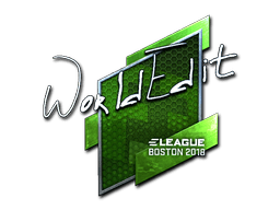 Sticker | WorldEdit (Foil) | Boston 2018 (Sticker | WorldEdit (Foil) | Boston 2018)