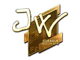 Sticker | JW (Gold) | Boston 2018 (Sticker | JW (Gold) | Boston 2018)