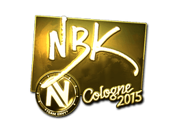 Sticker | NBK- (Gold) | Cologne 2015 (Sticker | NBK- (Gold) | Cologne 2015)