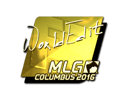 Sticker | WorldEdit (Gold) | MLG Columbus 2016 (Sticker | WorldEdit (Gold) | MLG Columbus 2016)