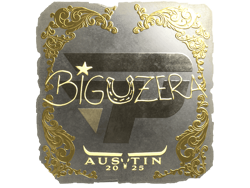 Sticker | biguzera (Gold) | Austin 2025 (Sticker | biguzera (Gold) | Austin 2025)