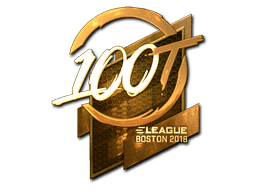 Sticker | 100 Thieves (Gold) | Boston 2018 (Sticker | 100 Thieves (Gold) | Boston 2018)