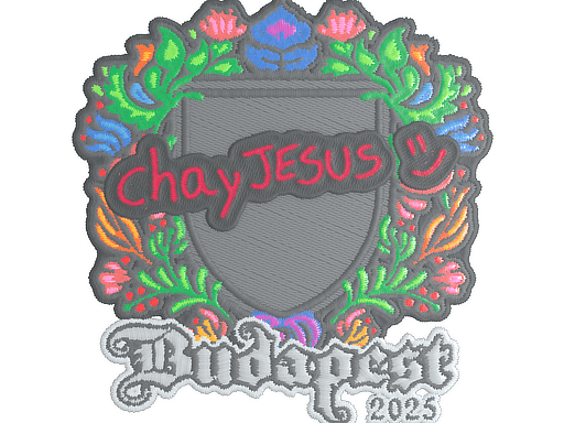 Sticker | chayJESUS (Embroidered) | Budapest 2025 (Sticker | chayJESUS (Embroidered) | Budapest 2025)