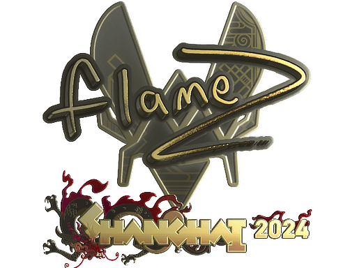 Sticker | FlameZ (Gold) | Shanghai 2024 (Sticker | FlameZ (Gold) | Shanghai 2024)