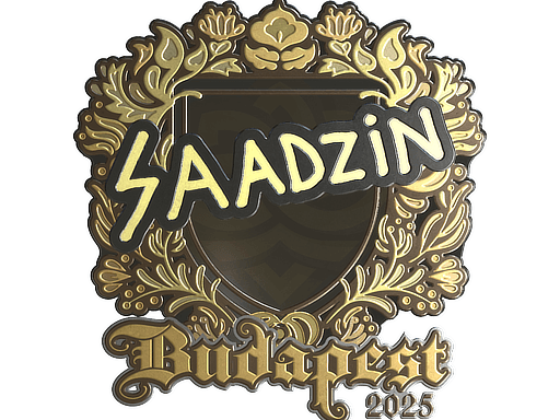 Sticker | saadzin (Gold) | Budapest 2025 (Sticker | saadzin (Gold) | Budapest 2025)