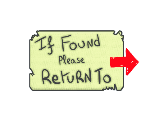 Sticker | Please Return To (Sticker | Please Return To)