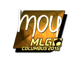 Sticker | mou (Gold) | MLG Columbus 2016 (Sticker | mou (Gold) | MLG Columbus 2016)