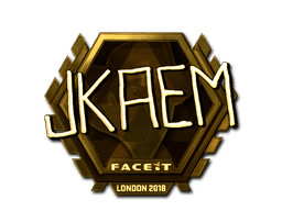 Sticker | jkaem (Gold) | London 2018 (Sticker | jkaem (Gold) | London 2018)