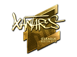 Sticker | XANTARES (Gold) | Boston 2018 (Sticker | XANTARES (Gold) | Boston 2018)