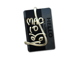 Sticker | Hello MAC-10 (Gold) (Sticker | Hello MAC-10 (Gold))