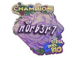 Sticker | n0rb3r7 (Champion) | Rio 2022 (Sticker | n0rb3r7 (Champion) | Rio 2022)