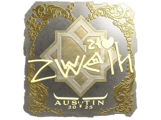 Sticker | zweih (Gold) | Austin 2025 (Sticker | zweih (Gold) | Austin 2025)