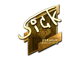 Sticker | SicK (Gold) | Boston 2018 (Sticker | SicK (Gold) | Boston 2018)