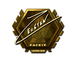 Sticker | Ex6TenZ (Gold) | London 2018 (Sticker | Ex6TenZ (Gold) | London 2018)