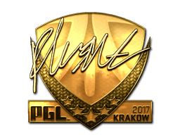 Sticker | flusha (Gold) | Krakow 2017 (Sticker | flusha (Gold) | Krakow 2017)