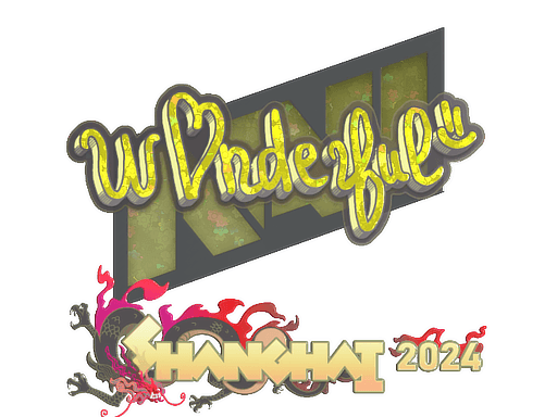 Sticker | w0nderful (Glitter) | Shanghai 2024 (Sticker | w0nderful (Glitter) | Shanghai 2024)