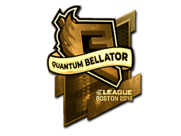 Sticker | Quantum Bellator Fire (Gold) | Boston 2018 (Sticker | Quantum Bellator Fire (Gold) | Boston 2018)