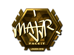 Sticker | MAJ3R (Gold) | London 2018 (Sticker | MAJ3R (Gold) | London 2018)