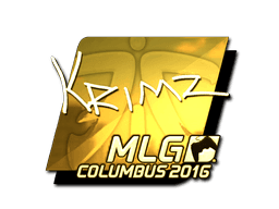 Sticker | KRIMZ (Gold) | MLG Columbus 2016 (Sticker | KRIMZ (Gold) | MLG Columbus 2016)