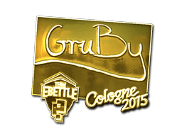 Sticker | GruBy (Gold) | Cologne 2015 (Sticker | GruBy (Gold) | Cologne 2015)