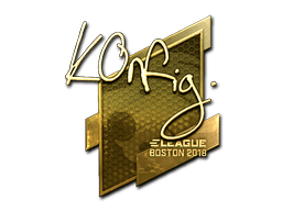 Sticker | k0nfig (Gold) | Boston 2018 (Sticker | k0nfig (Gold) | Boston 2018)