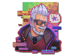 Sticker | Cyber Romanov (Holo) (Sticker | Cyber Romanov (Holo))