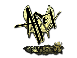 Sticker | apEX (Gold) | Antwerp 2022 (Sticker | apEX (Gold) | Antwerp 2022)