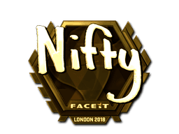 Sticker | Nifty (Gold) | London 2018 (Sticker | Nifty (Gold) | London 2018)