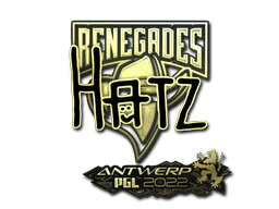 Sticker | hatz (Gold) | Antwerp 2022 (Sticker | hatz (Gold) | Antwerp 2022)