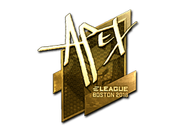 Sticker | apEX (Gold) | Boston 2018 (Sticker | apEX (Gold) | Boston 2018)