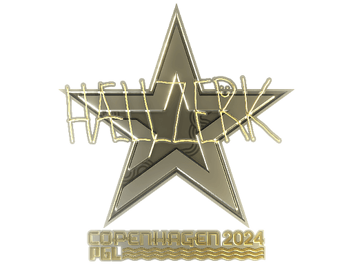 Sticker | hallzerk (Gold) | Copenhagen 2024 (Sticker | hallzerk (Gold) | Copenhagen 2024)