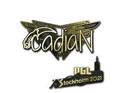 Sticker | cadiaN (Gold) | Stockholm 2021 (Sticker | cadiaN (Gold) | Stockholm 2021)