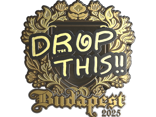 Sticker | drop (Gold) | Budapest 2025 (Sticker | drop (Gold) | Budapest 2025)