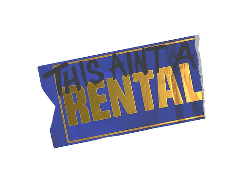 Sticker | Ain't A Rental (Foil) (Sticker | Ain't A Rental (Foil))