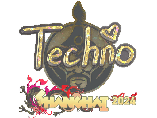 Sticker | Techno4K (Glitter) | Shanghai 2024 (Sticker | Techno4K (Glitter) | Shanghai 2024)