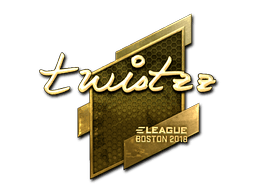 Sticker | Twistzz (Gold) | Boston 2018 (Sticker | Twistzz (Gold) | Boston 2018)