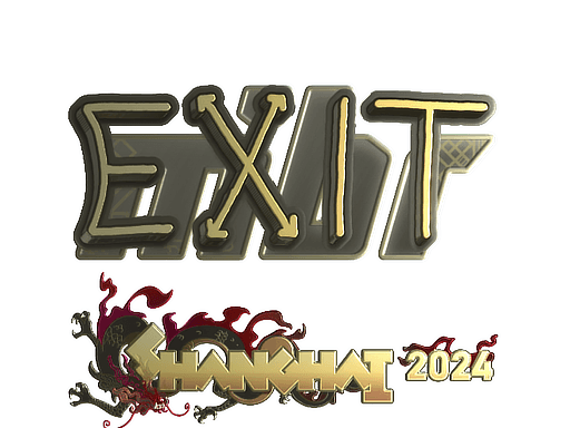 Sticker | exit (Gold) | Shanghai 2024 (Sticker | exit (Gold) | Shanghai 2024)