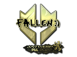Sticker | FalleN (Gold) | Antwerp 2022 (Sticker | FalleN (Gold) | Antwerp 2022)