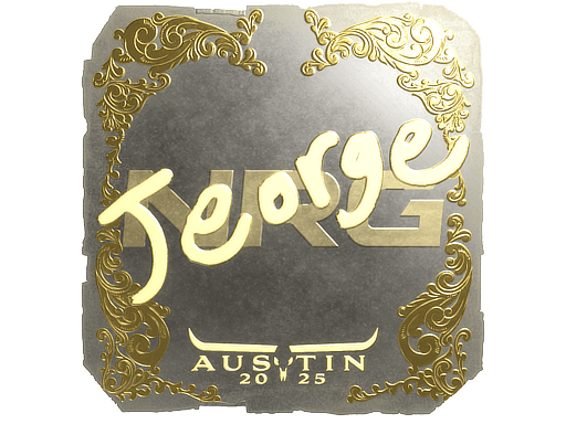 Sticker | jeorge (Gold) | Austin 2025 (Sticker | jeorge (Gold) | Austin 2025)