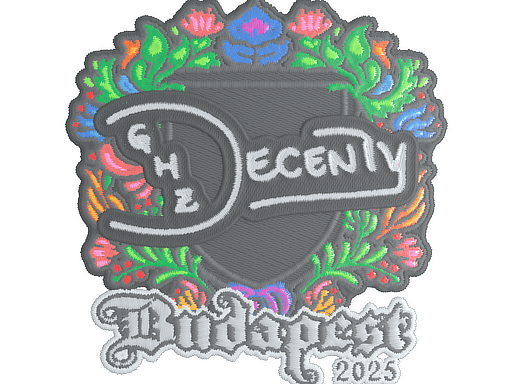 Sticker | decenty (Embroidered) | Budapest 2025 (Sticker | decenty (Embroidered) | Budapest 2025)