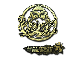 Sticker | Spinx (Gold) | Antwerp 2022 (Sticker | Spinx (Gold) | Antwerp 2022)