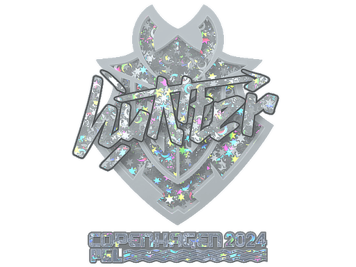Sticker | huNter- (Glitter) | Copenhagen 2024 (Sticker | huNter- (Glitter) | Copenhagen 2024)
