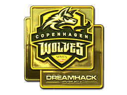 Sticker | Copenhagen Wolves (Gold) | DreamHack 2014 (Sticker | Copenhagen Wolves (Gold) | DreamHack 2014)