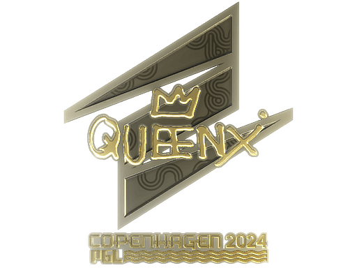 Sticker | Queenix (Gold) | Copenhagen 2024 (Sticker | Queenix (Gold) | Copenhagen 2024)