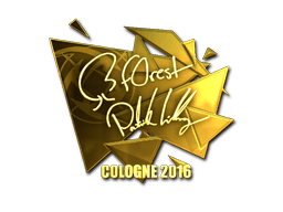 Sticker | f0rest (Gold) | Cologne 2016 (Sticker | f0rest (Gold) | Cologne 2016)